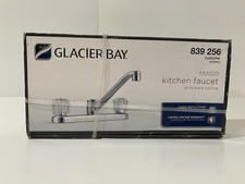 Glacier Bay Aragon Double-Handle Standard Kitchen Faucet In A Chrome Finish