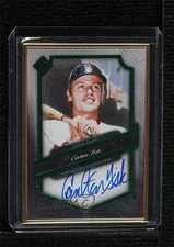 2021 Topps Transcendent Collection Emerald 5/15 Carlton Fisk Auto HOF 0u17