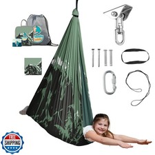 Indoor Sensory Swing for Kids or Outdoor   Holds 300lbs, Double-L