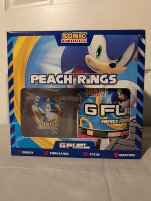Sonic The Hedgehog Peach Rings GFUEL Collector's Box Gamma Labs OG Flavor G FUEL