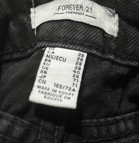 Denim Shorts Forever 21 Denim Shorts Black Concert Shorts 28 New - Picture 6 of 8