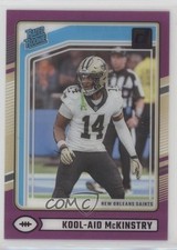 2024 Panini Clearly Donruss Rated Rookie Purple 35/75 Kool-Aid McKinstry 0l1b