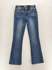 Democracy Ab Solution Bootcut Jeans Womens 2 Blue Mid Rise Shaping Stretch Denim