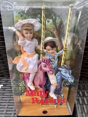 2007 Mary Poppins Jane and Michael Banks Doll Set Stacie Todd Barbie NRFB
