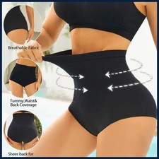 1/3PCS Slimming High Waist Tummy Control Panties Women Briefs Panty Shaper