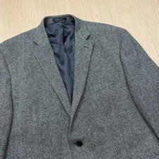 Vintage Lauren Ralph Lauren Mens 48R Herringbone 100 Wool Tweed Sports Blazer