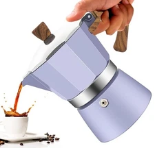 3 Cup Aluminum Moka Pot Classic Stovetop Espresso Coffee Maker 150ml 5oz Coff...