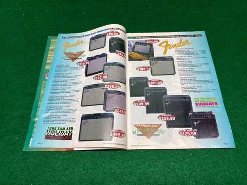 Brian Setzer. The Stray Cats Cover. 1998/99 Sam Ash 132 Page Color Catalog. - Picture 10 of 10