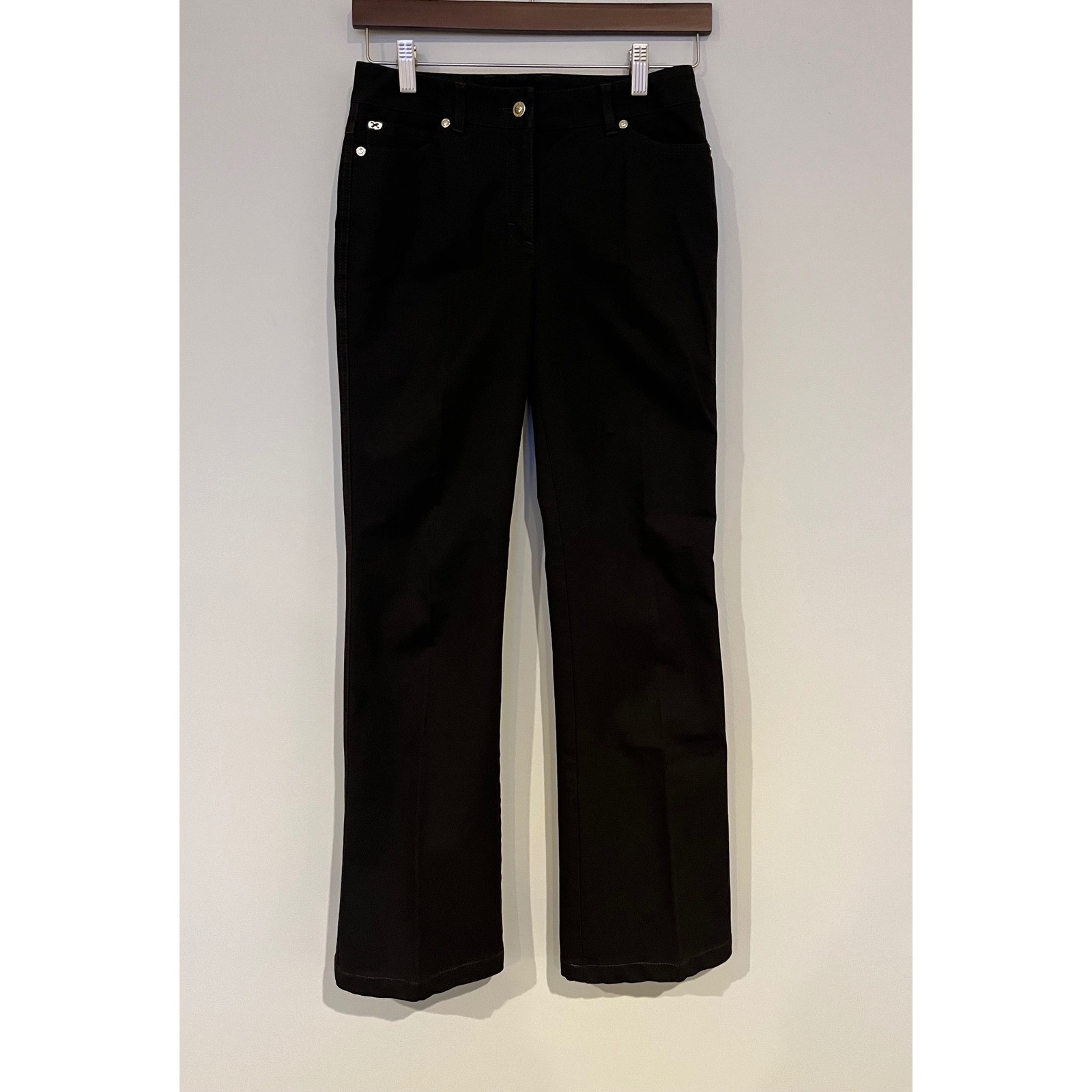 Escada Chocolate Brown Bootcut Pants Women's Trousers Size 34