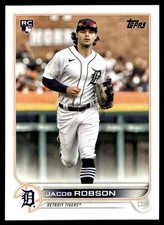 2022 Topps Jacob Robson Rookie Detroit Tigers #623