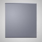 Grey Blackout Roller Blind 80x230 cm, 100% Polyester, Easy Install, Thermal