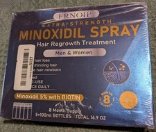 8 Month Supply Extra Strength Minoxidil 5 Men  Women Hair Regrowth Spray New
