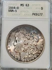 1884 O   Morgan Silver Dollar  ANACS  MS63   VAM 5