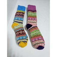 LADIES HIGH QUALITY BEAUTIFUL WOOL BOHO SOCKS