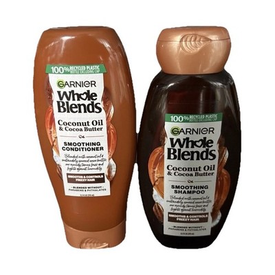 Garnier Whole Blends Coconut Oil & Cocoa Butter Smoothing Shampoo & Conditioner
