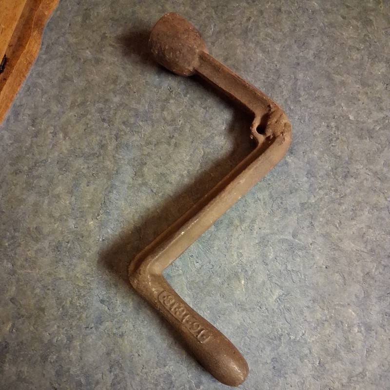 Antique Car Tractor Engine Start Hand Crank