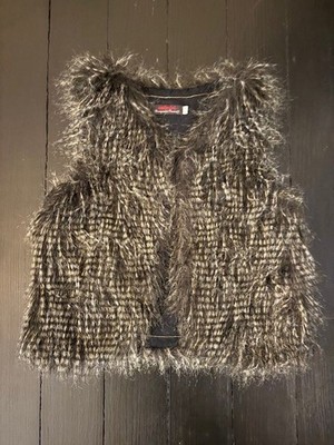 Catimini Fur Vest Girls Size 7