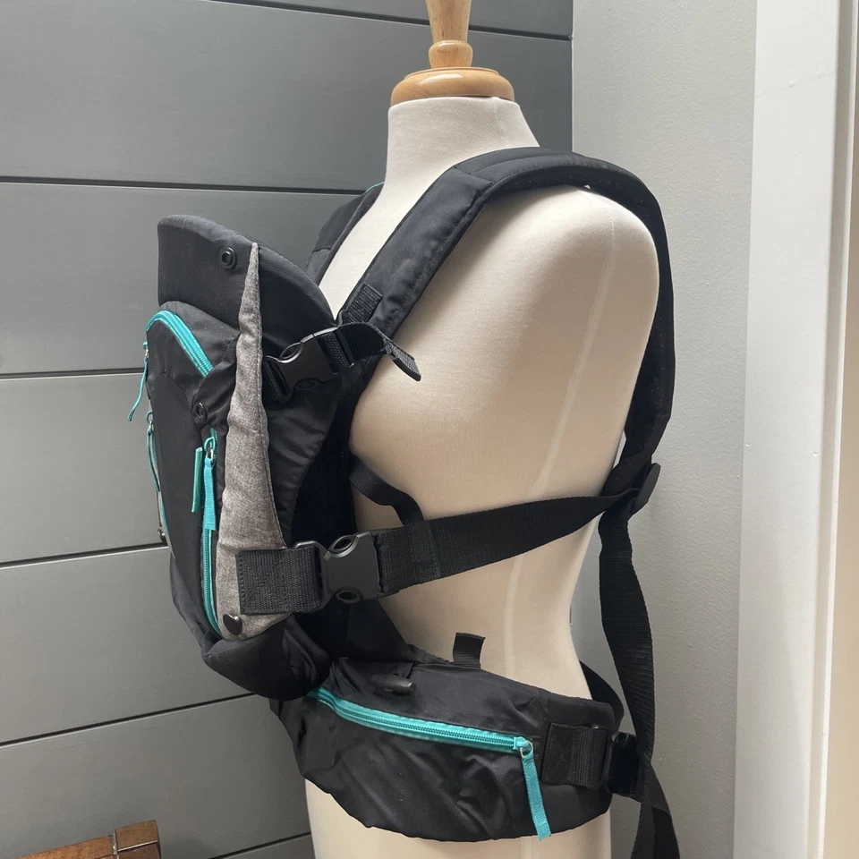 Portabebés Infantino Gris/Negro Turquesa Ajustable Foto 4 de 4