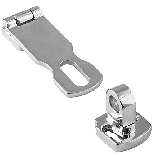 2 pezzi fermagli portaporte in acciaio inox marini da 3" e resistenti a chiusura girevole - Foto 6 di 8