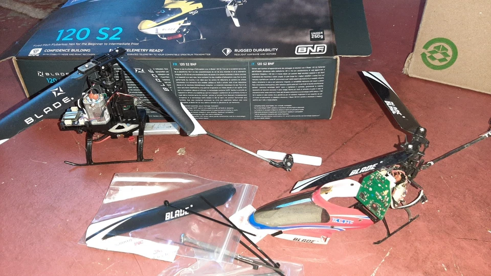 HORIZON Blade  Electric Collective Pitch Helis   120 s2, mcpx, m cpx bl2  PARTS - Image 2 of 2