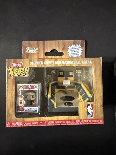 Funko Bitty Pop! NBA Steph Curry Golden State Warriors Arena Collectible NEW