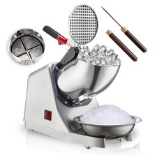 300W Electric Ice Shaver Snow Cone Machine 143lbs/hr