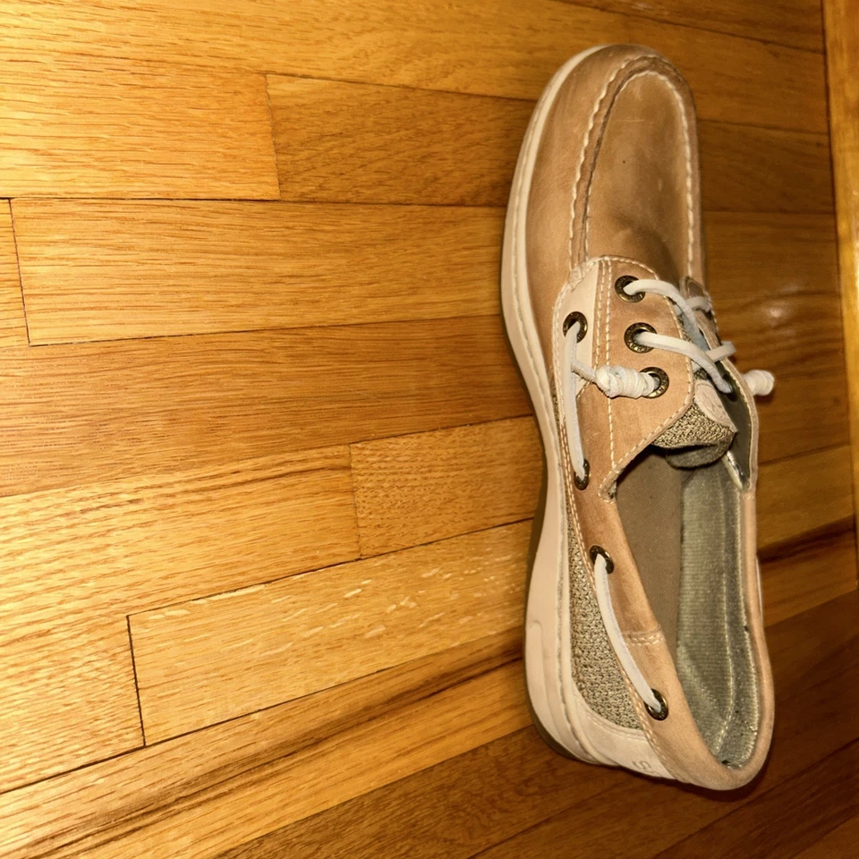 Zapatos de barco Sperry Top Sider para mujer 7,5 M pez ángel informales cuero beige STS97405 Foto 4 de 4