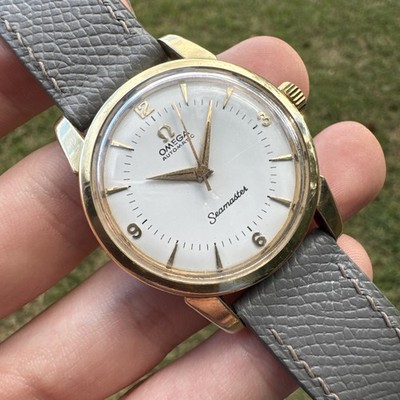 1956 Omega Seamaster Cal. 500 Automatic Men s 34mm 2846  Beefy Lugs  Mens Watch