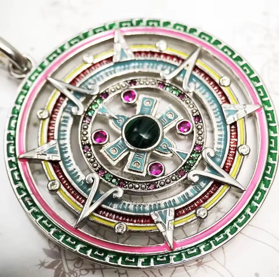 Magischer "Selbstbewusstsein" Spiritualität Anhänger 925 Silber 4,8 x 6 cm  - Bild 3 von 4