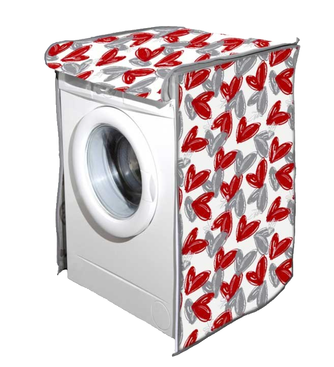 Coprilavatrice COPRI LAVATRICE PROTETTIVO IMPERMEABILE CERNIERA CUORI 60*60*80