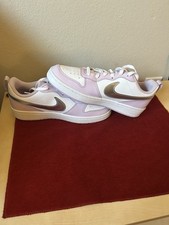Size 6Y/7.5W Nike Court Low Doll White Metallic Silver Brand New