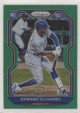 2021 Panini Prizm Tier II Green Prizm Edward Olivares #137 0l88