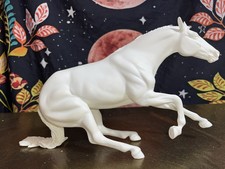 Breyer Traditional Model Horse White Landslide with Certificate of Authenticity