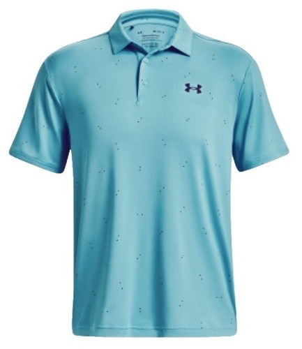 UNDER ARMOUR Men's UA Iso-Chill Printed Polo Golf Shirt Blue 1383159-361 - Picture 2 of 12
