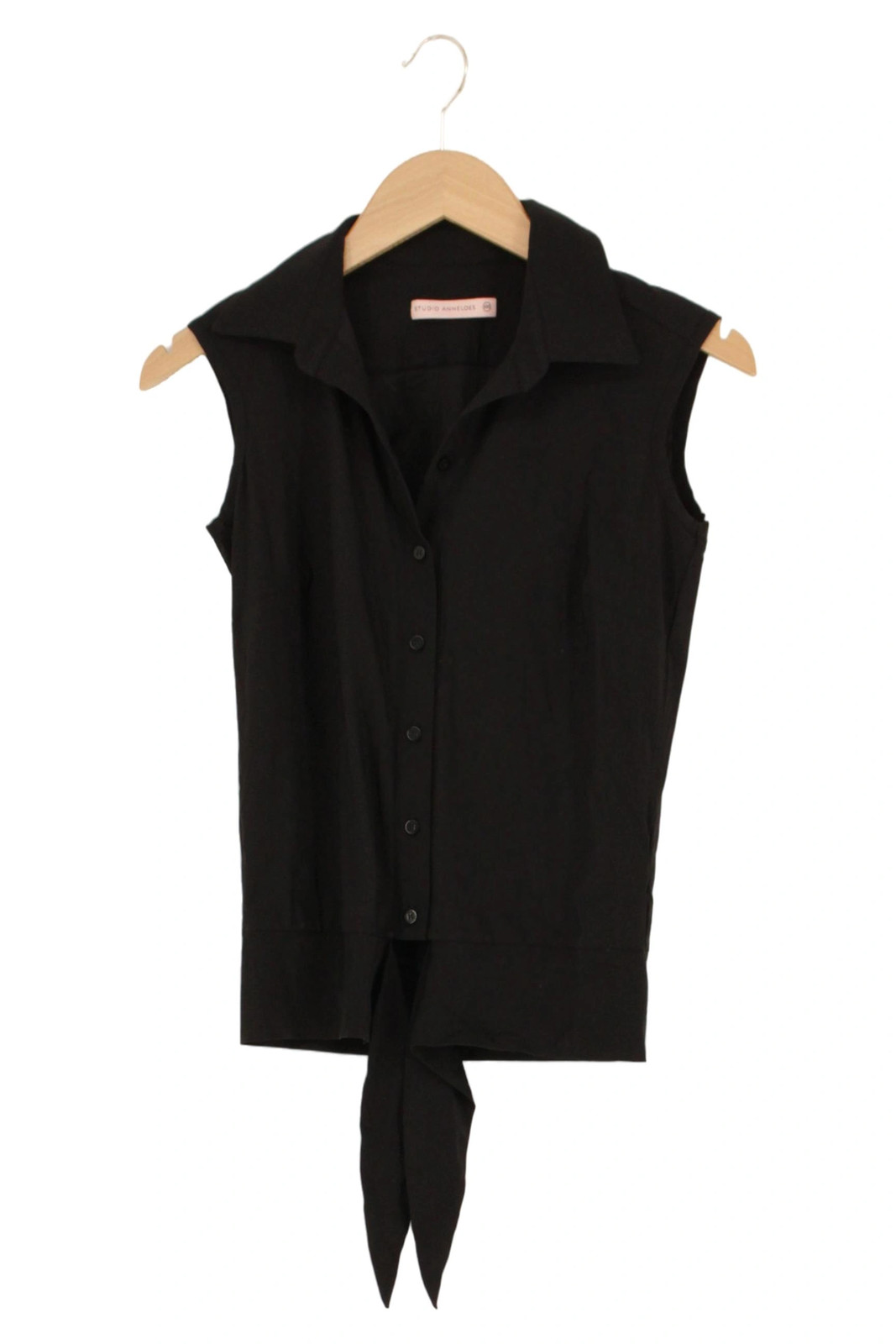 STUDIO ANNELOES Damen Bluse 32/XXS Schwarz Elegant Casual Ärmellos STUDIO ANNELOES Damen Bluse 32/XXS Schwarz Elegant Casual Ärmellos