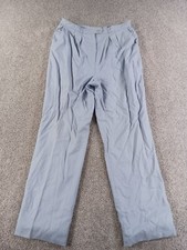 Giorgio Sant'Angelo Womens Dress Pants 16 Blue Wool Lined Pleated