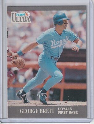 1991 George Brett Fleer Ultra Baseball #144 KC Royals