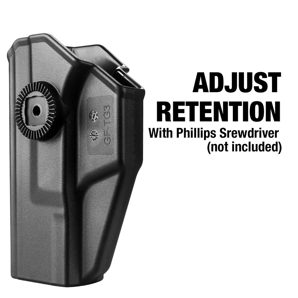 Полимерная кобура OWB для Taurus G3, открытая кобура для переноски на поясе - Изображение 2 из 4