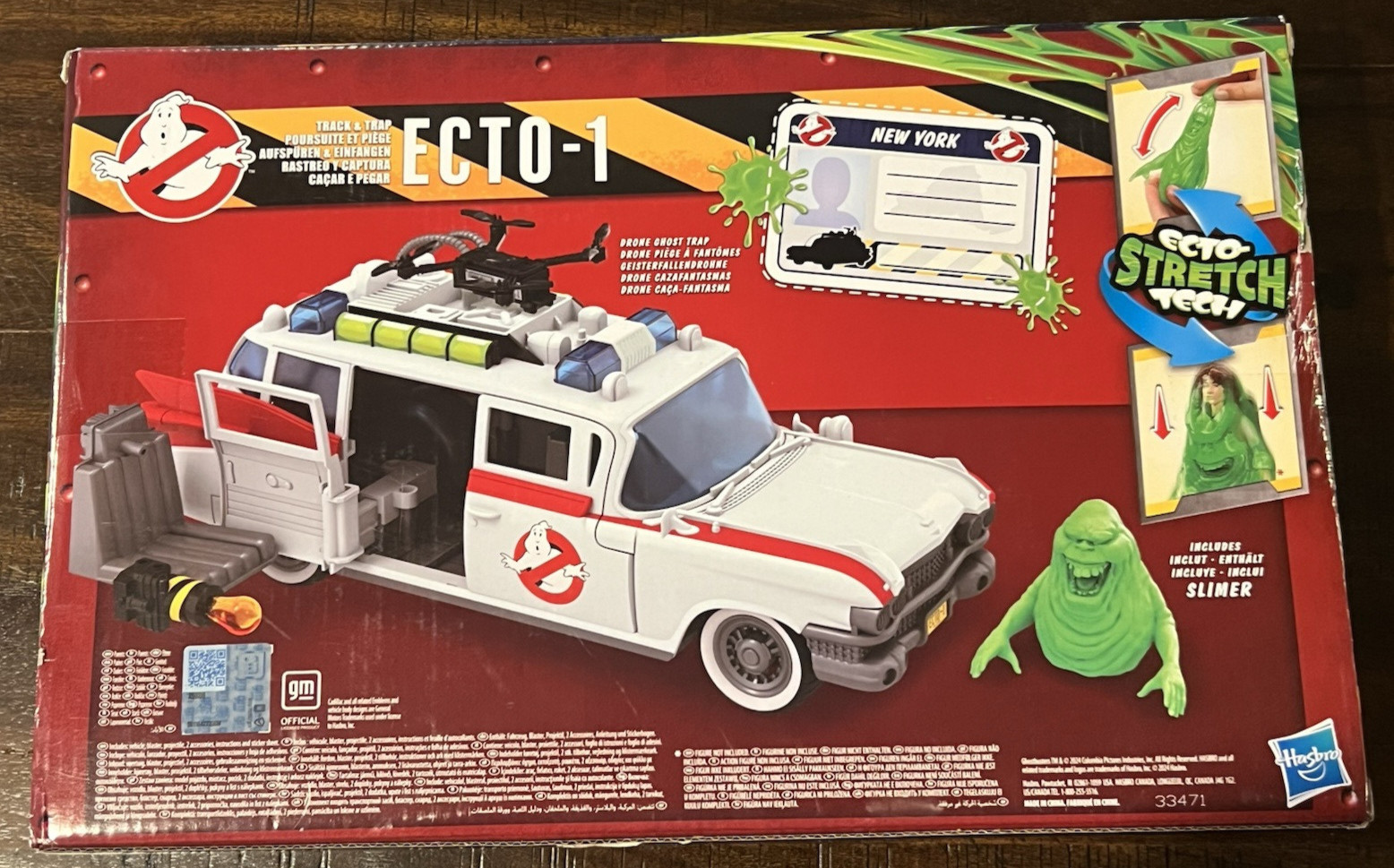 Ghostbusters ECTO-1 Car With Stretch Tech Slimer Track & Trap HASBRO NEW