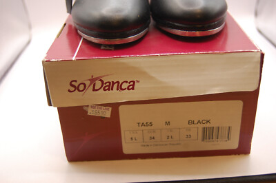 NIB So DancaTara TA55 1.5''  M Heel Tap Shoe 5 L Black