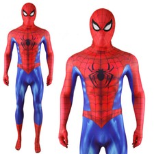 Spider-man Classics Jumpsuit Cosplay Costume Superhero Suit Adult Kids Halloween
