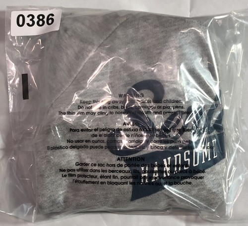 Carter's Hoodie Sweater Boys 5T Graphic Print "Seriously Handsome" Coastal Gray - Picture 12 of 12