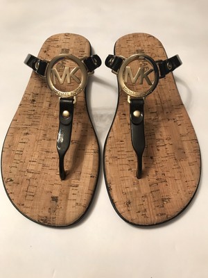 mk cork flip flops