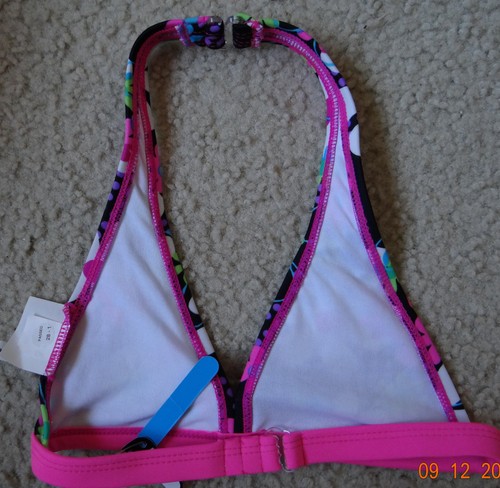 NEW O'RAGEOUS halter floral swim bikini top, choose pattern & girl size 4-16 - Picture 15 of 19