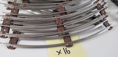 LIONEL O gauge 37 PCS. VINTAGE 072 RADIUS CURVED/STRAIGHT RIGHT TURN X CROSSING - Picture 2 of 8