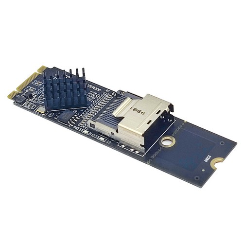 M.2 NVME PCI-E to SFF-8087 MINI-SAS 36Pin 4 port hard disk adapter AS M1064 - 第 7/9 張圖片