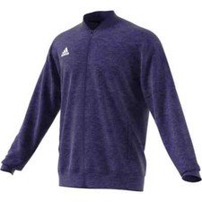 NWT Adidas Men's Team Issue Bomber Jacket Climalite Purple Melange, Medium