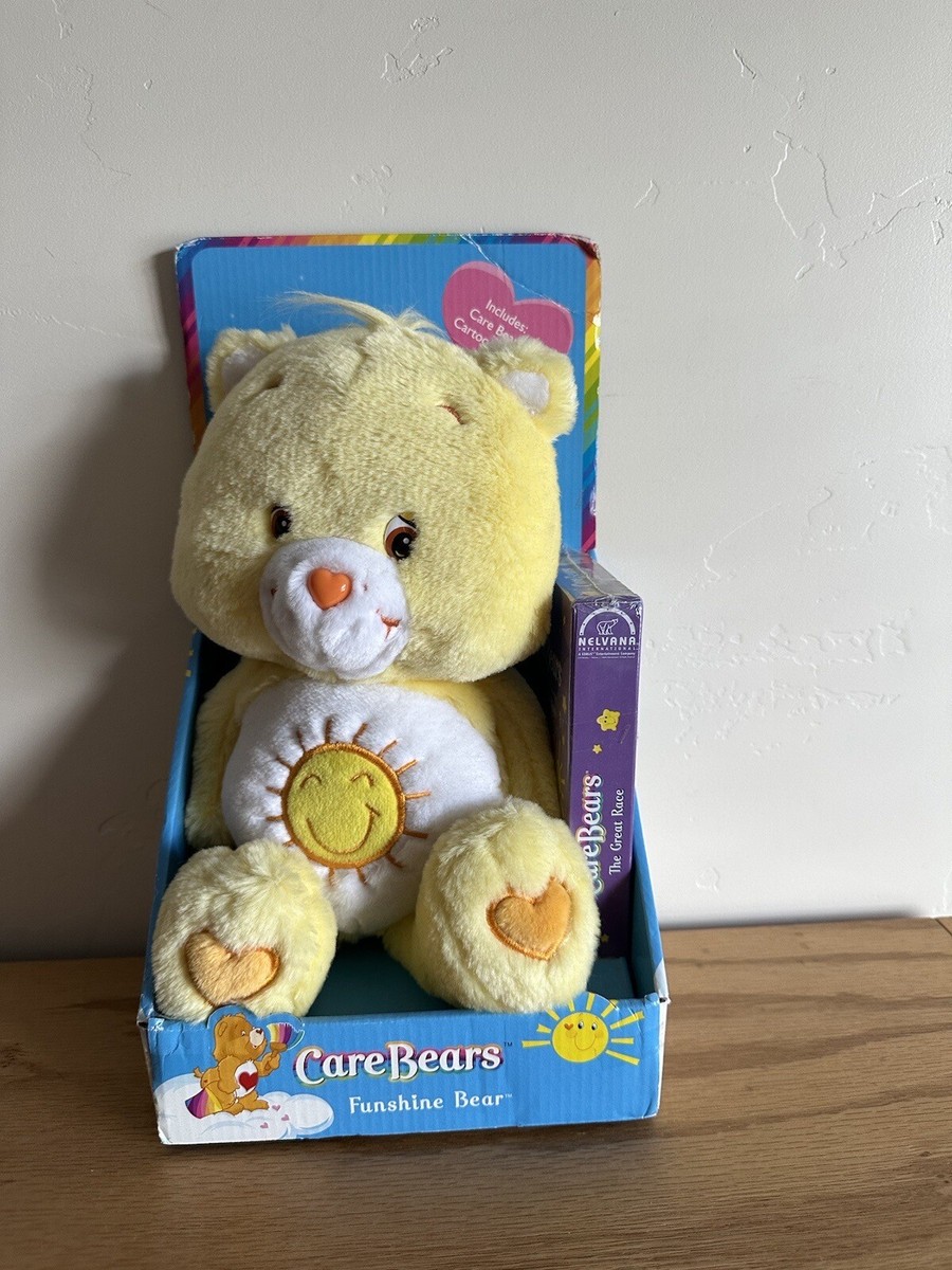 Care Bear Funshine Bear With VHS 2002 UK Edition | eBay