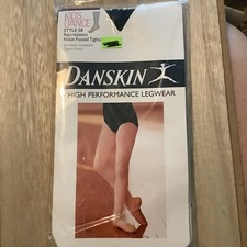 1 Danskin Girl's Footed Tights Toddler 2T-4TBlack DuraSoft 100 Nylon Style 58