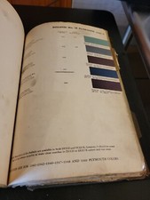 1950 Dupont Duco Dulux Plymouth Colors Paint Chip Swatch Sheet Bulletin No 18